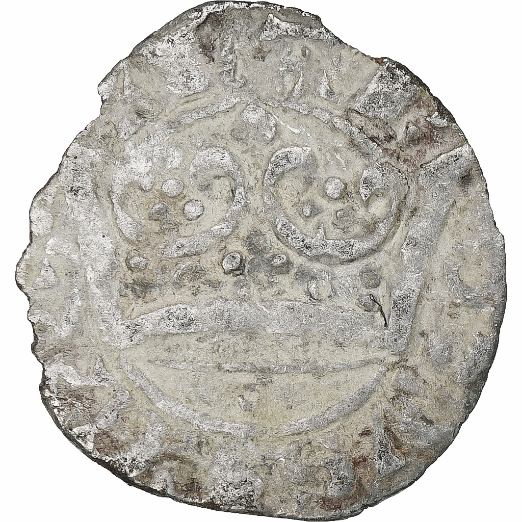 France, Charles IV, Double Parisis, 1323-1328, Billon, , Duplessy:244b