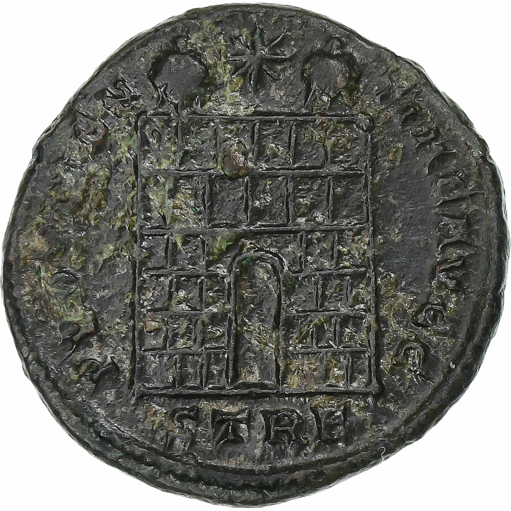 Constantine I, Follis, 327-328, Trier, Bronze, , RIC:504