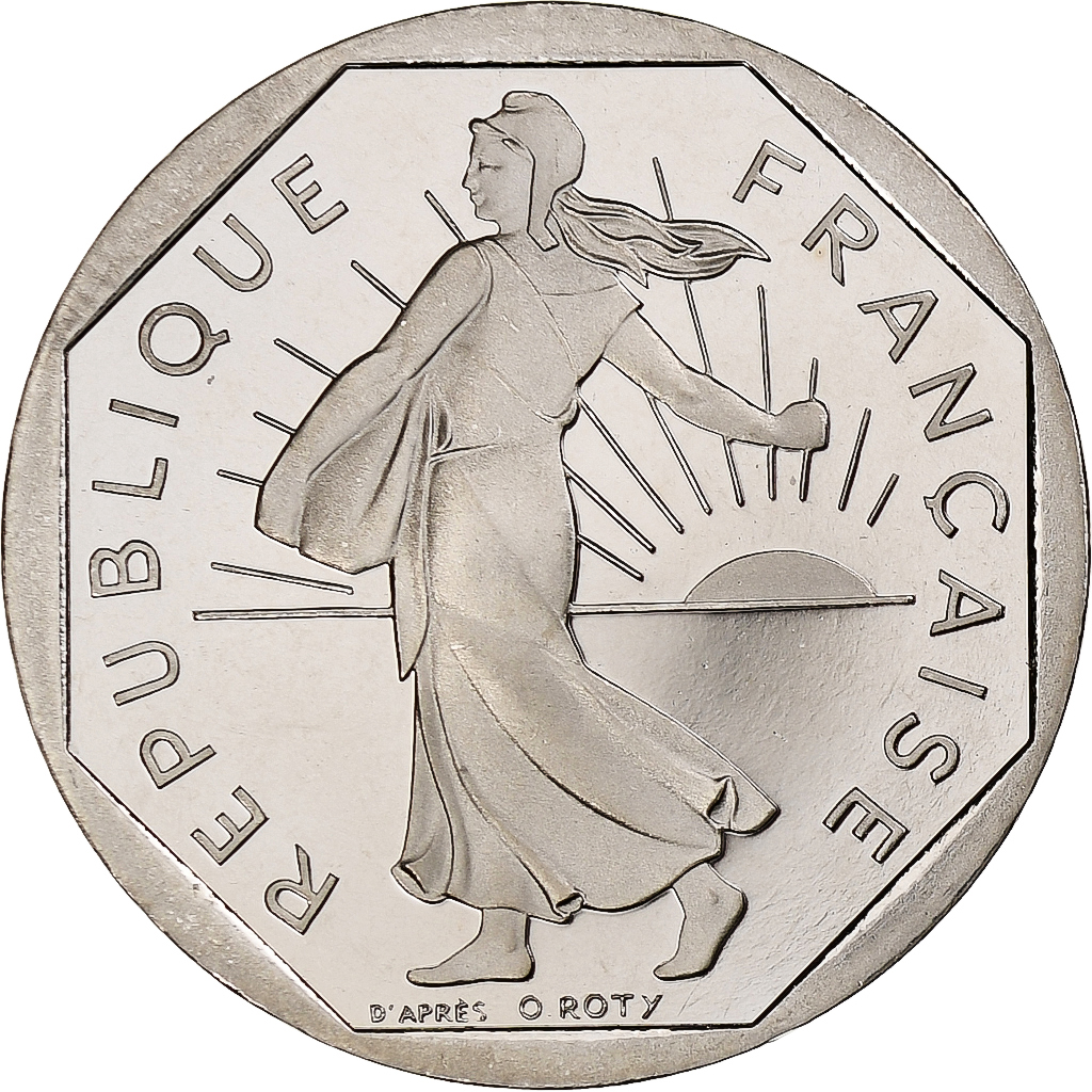 France, 2 Francs, Semeuse, 2001, Paris, Proof, Nickel, , Gadoury:547b