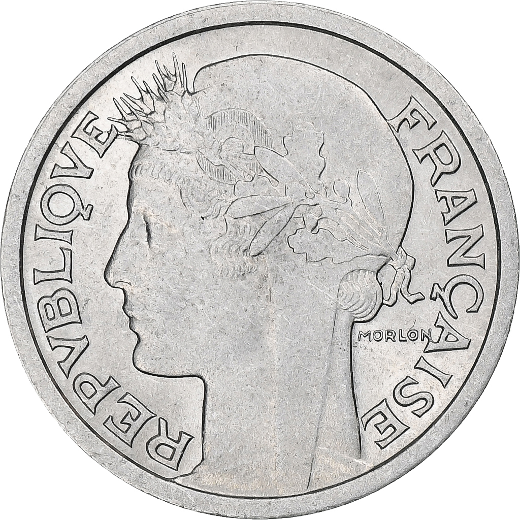 France, 1 Franc, Morlon, 1959, Paris, Aluminium, SUP+, Gadoury:473c, KM:885a.1