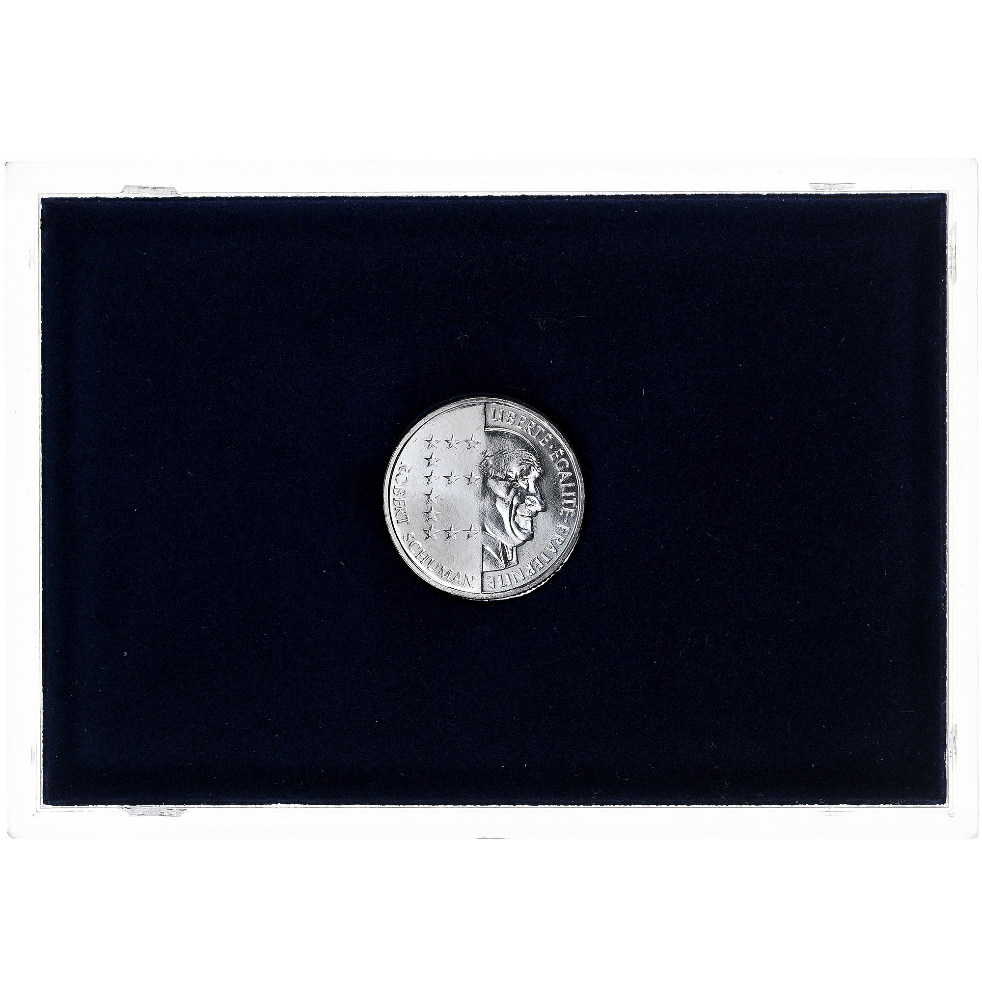 France, 10 Francs, Schuman, 1986, MDP, Silver, 