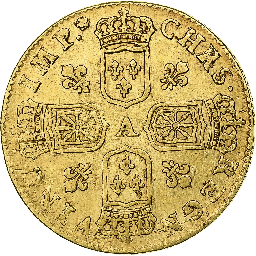 France, Louis XV, louis d'or de Noailles, 1717, Paris, Gold, | European ...