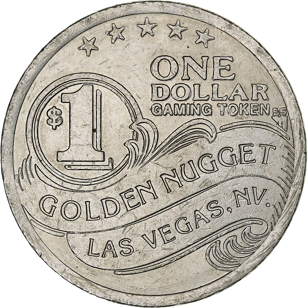 United States, Golden Nugget, Casino Token, , Copper-nickel