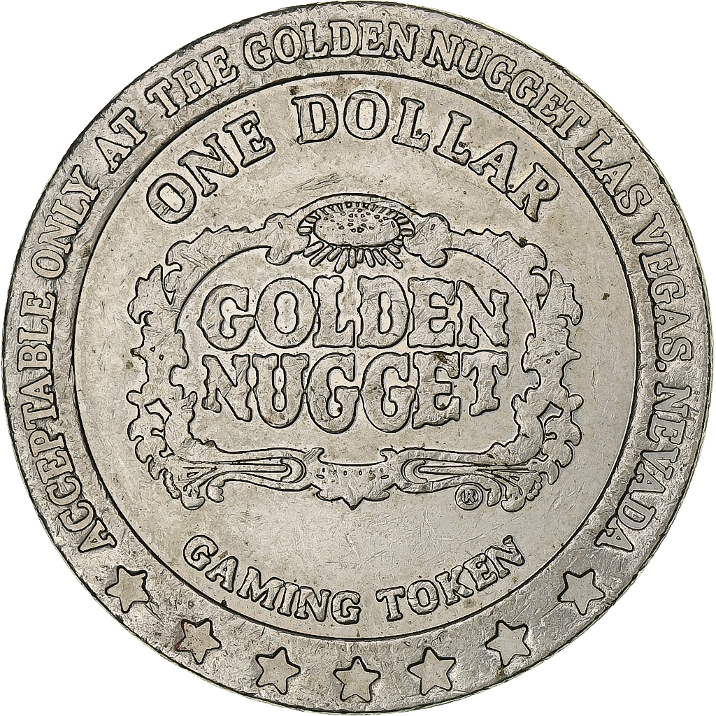 United States, Golden Nugget, Casino Token, , Copper-nickel
