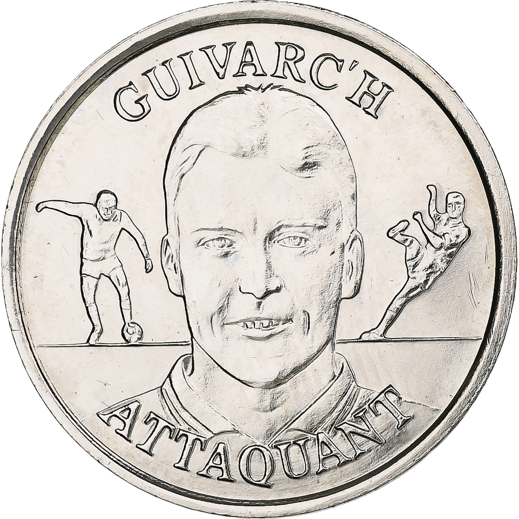 France, Token, Equipe de France de Football,Guivarc'h, attaquant, 1998, Nickel