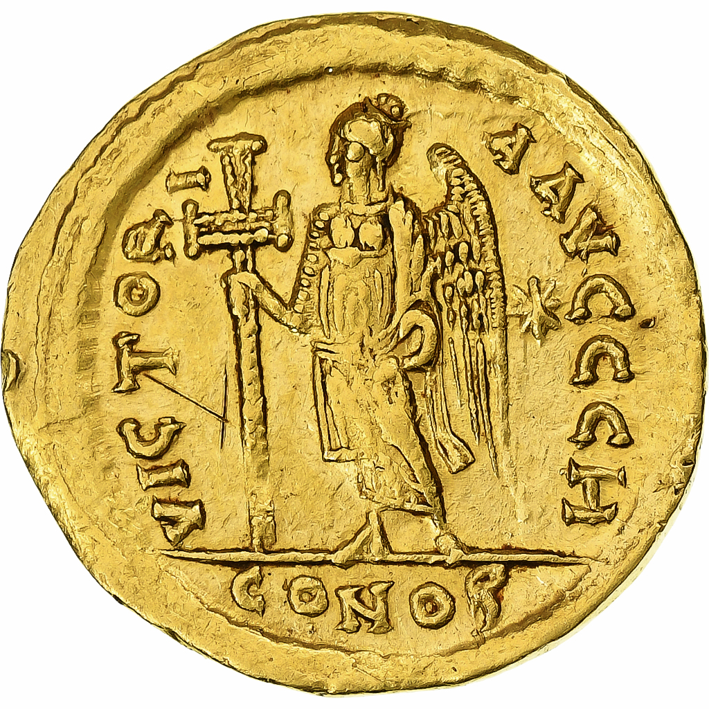 Zeno, Solidus, 476491, Constantinople, Gold, , RICX910 Roman