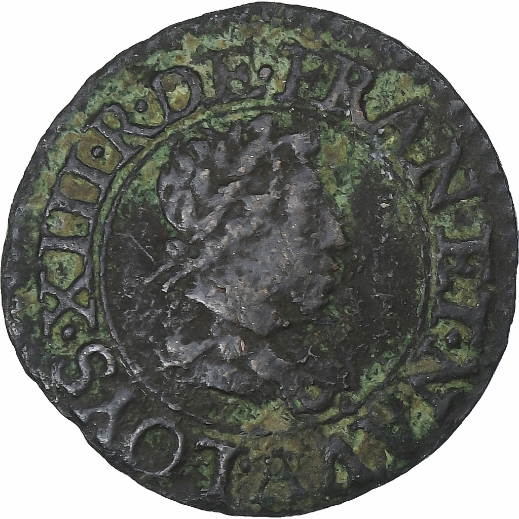 France, Louis XIII, Denier Tournois, 1622, Paris, Copper, , CGKL:402