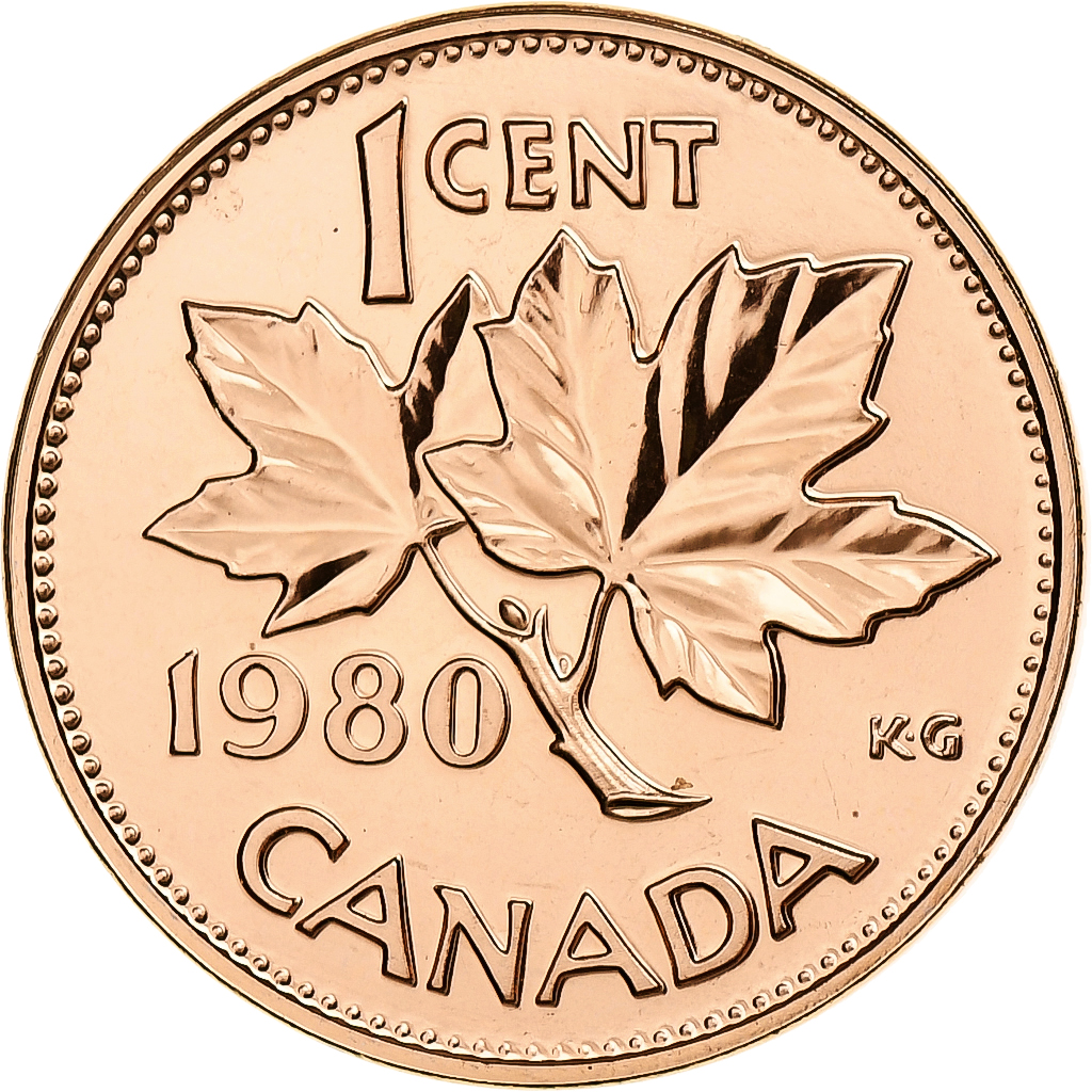 Canada, Elizabeth II, Cent, 1980, Ottawa, Proof, Bronze, , KM:127
