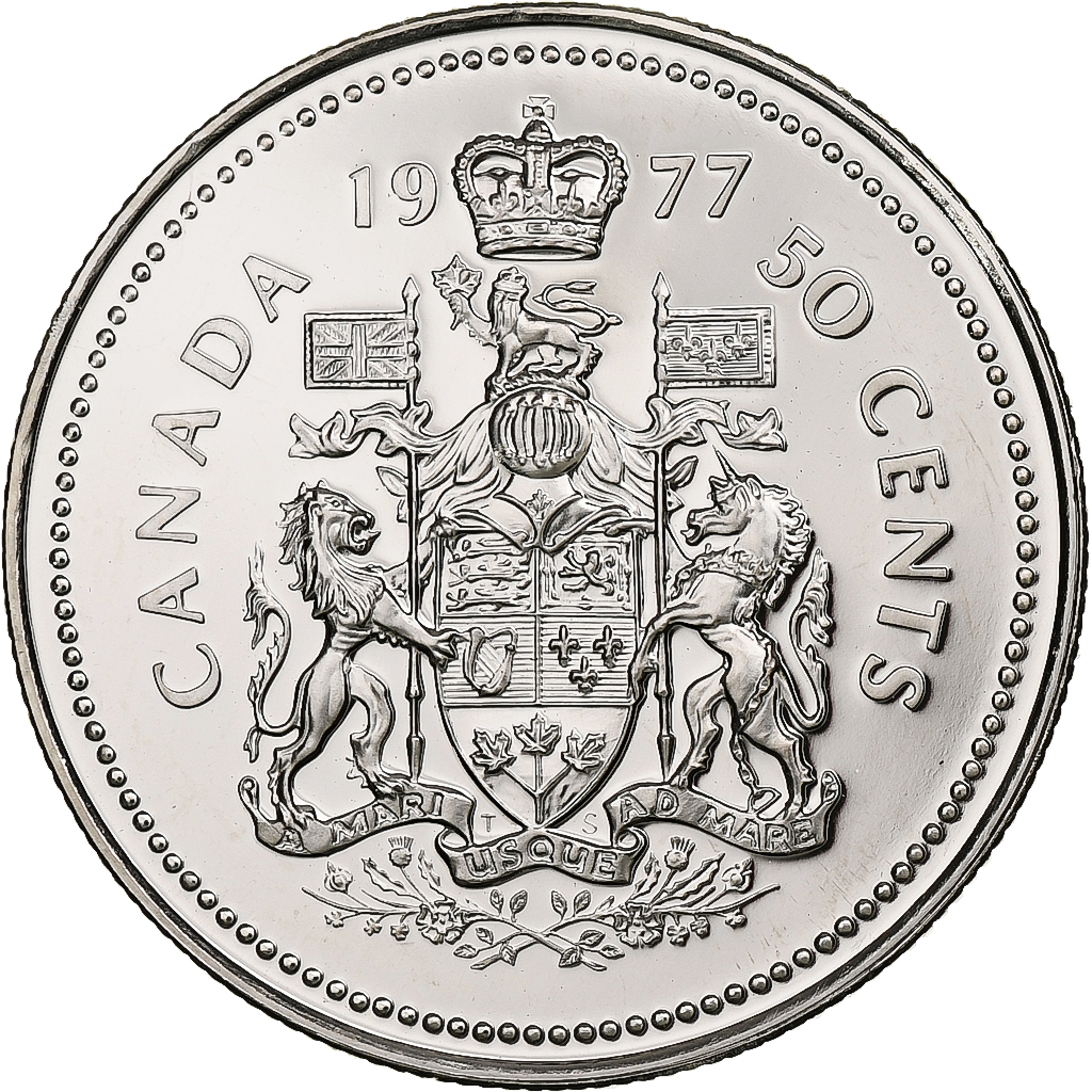 Canada, Elizabeth II, 50 Cents, 1977, Ottawa, Proof, Nickel, , KM:75.2