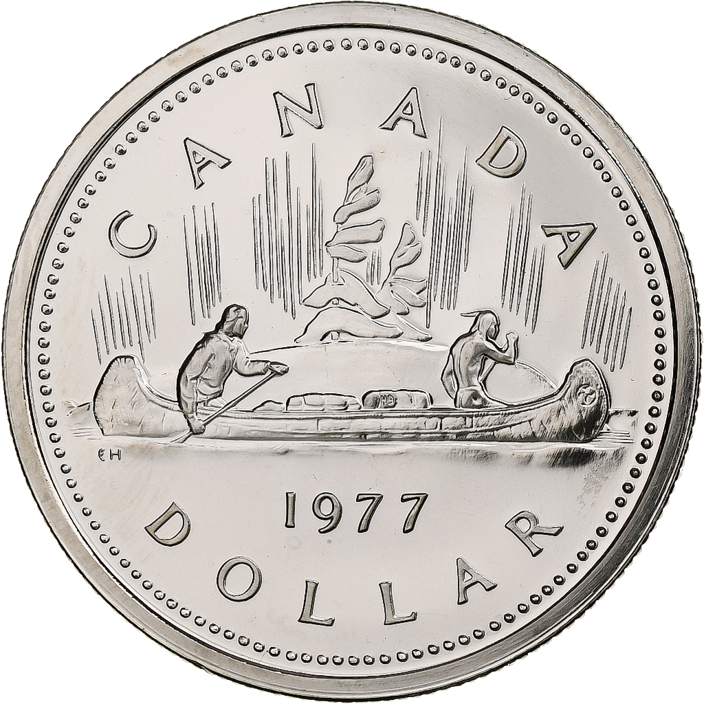 Canada, Elizabeth II, Dollar, 1977, Ottawa, Proof, Nickel, , KM:117