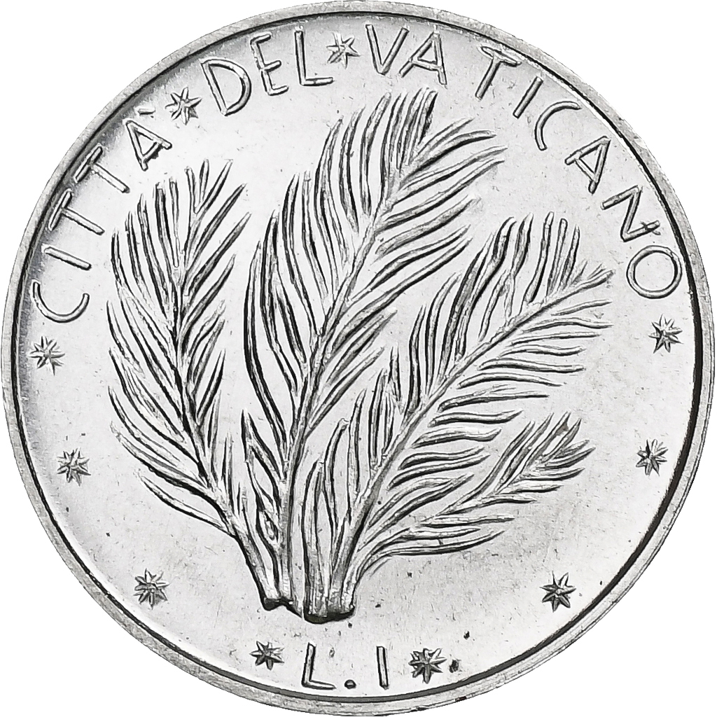 Vatican, Paul VI, 1 Lire, 1972 (Anno X), Rome, Aluminum, , KM:116