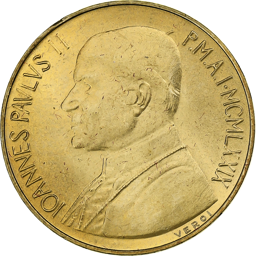 Vatican, John Paul II, 20 Lire, 1979 - Anno I, Rome, Aluminum-Bronze, 