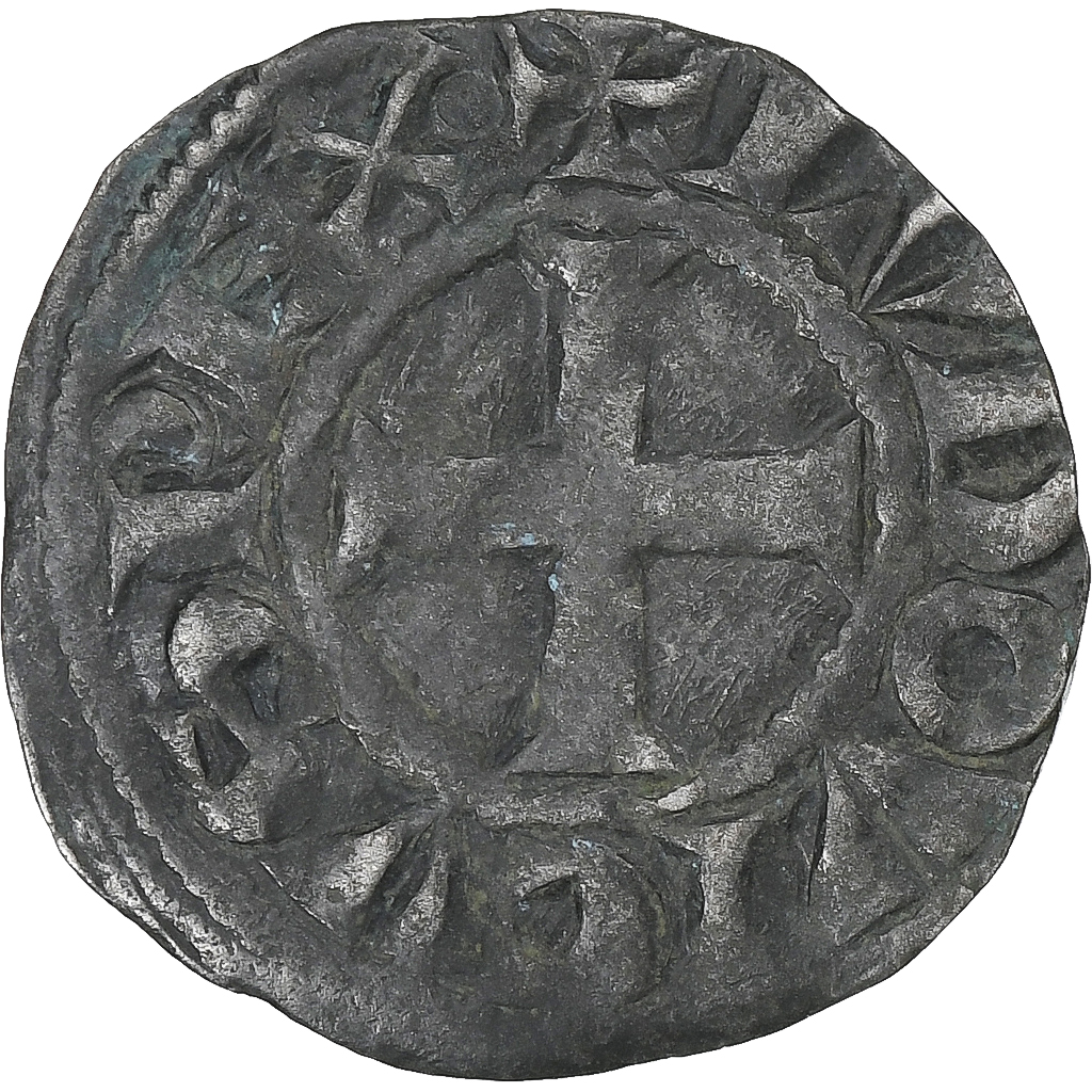 France, Louis VIII-IX, Denier Tournois, 1223-1244, Billon, 