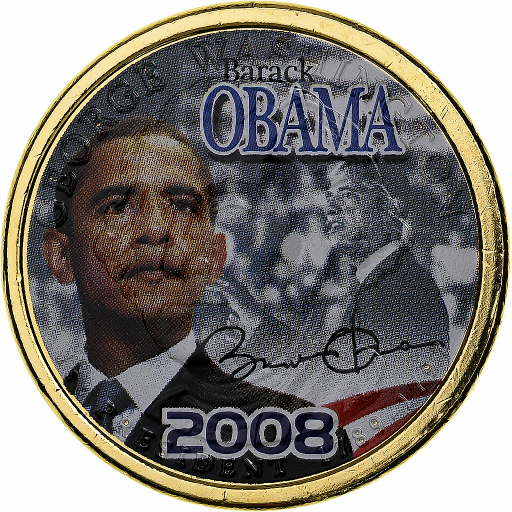 United States, ., Barack Obama, Token, , Copper-nickel