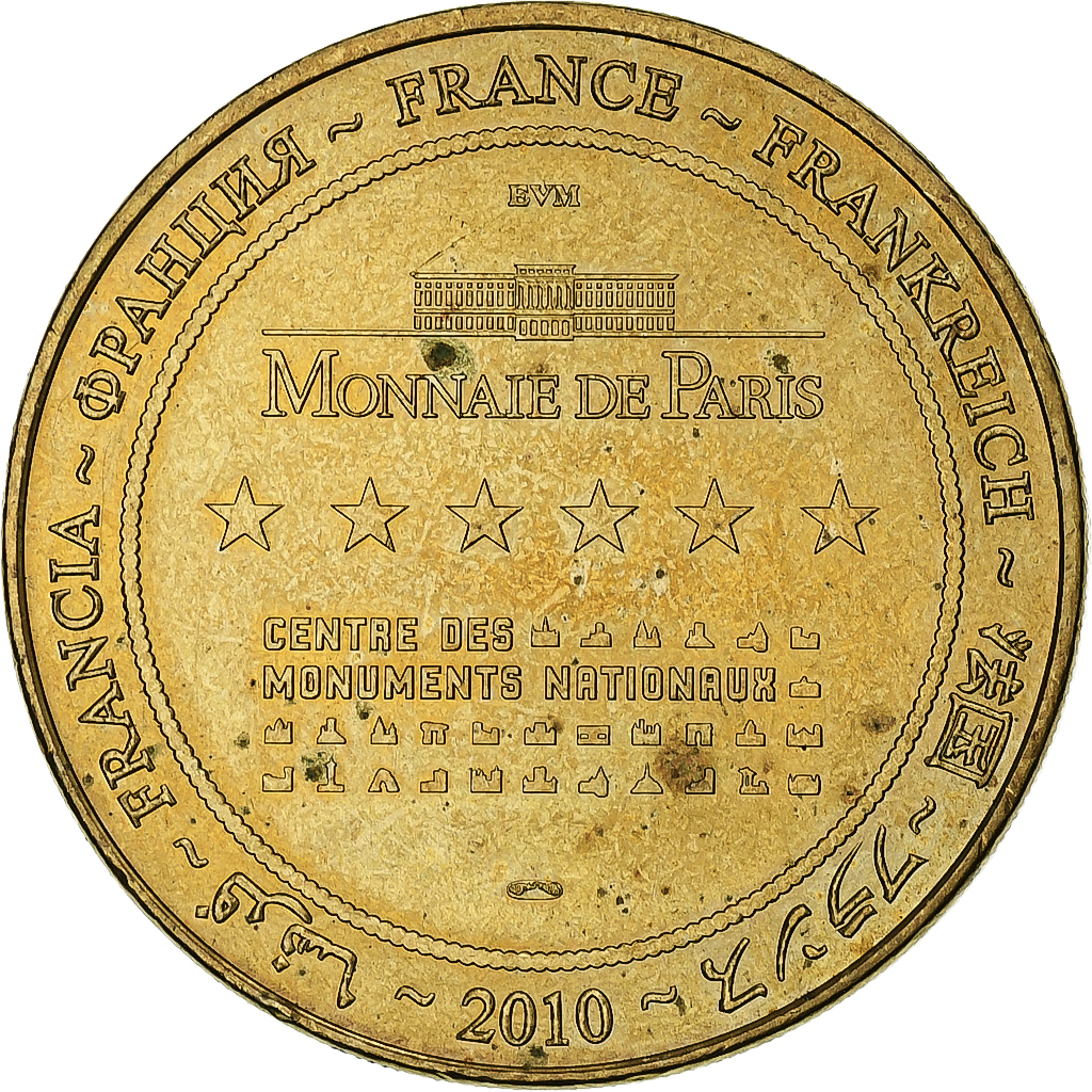 France, Tourist token, 50/ Abbaye du Mont-Saint-Michel, 2010, Copper-nickel