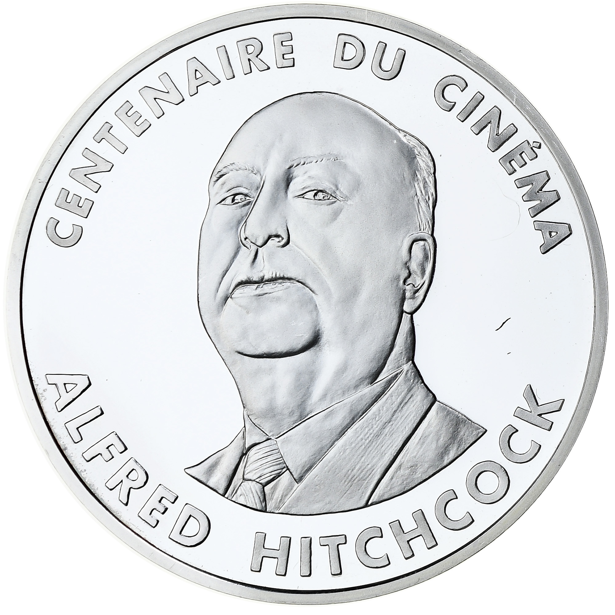 France, 100 Francs, Alfred Hitchcock, Centenaire du Cinéma, 1995, MDP, Silver