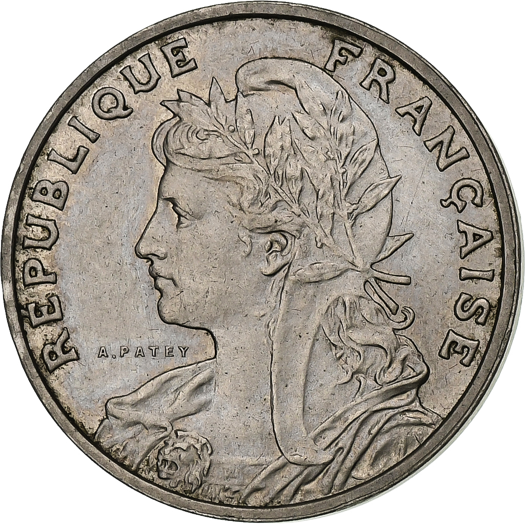 France, 25 Centimes, Patey, 1903, Paris, Nickel, 