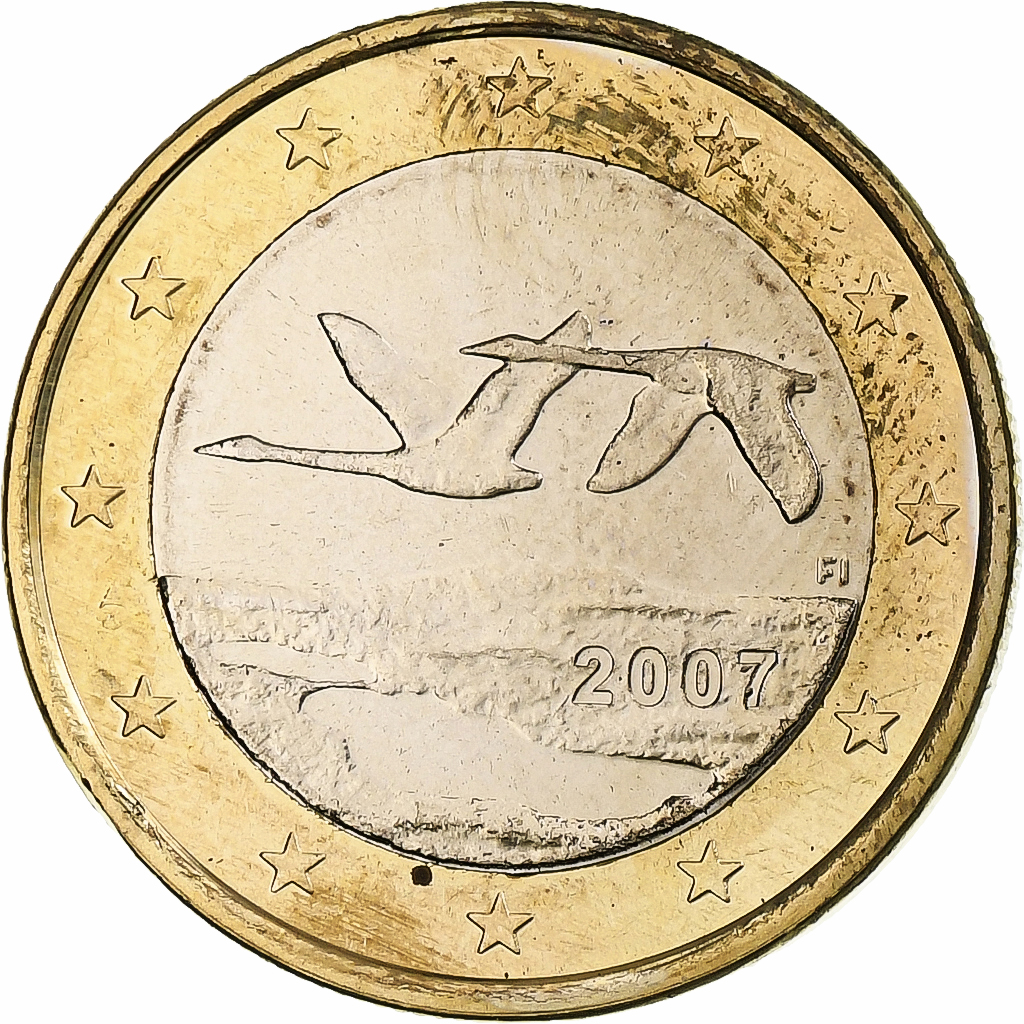 Finland, Euro, 2007, Vantaa, Bi-Metallic, , KM:129