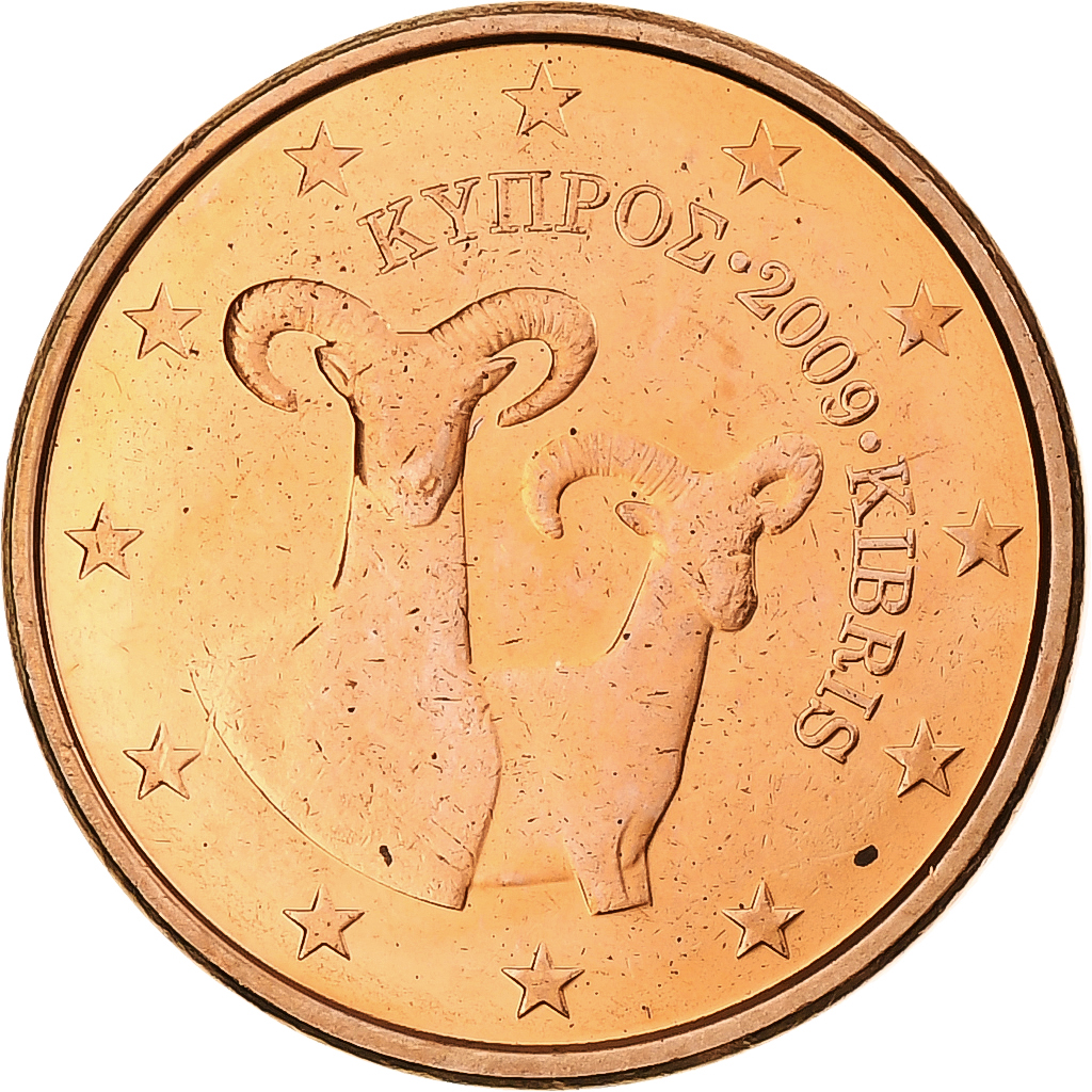 Zypern, 5 Euro Cent, 2009, Copper Plated Steel, UNZ, KM:80