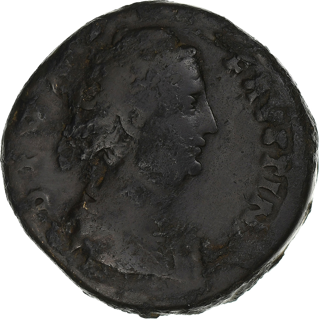 Diva Faustina I, Sestertius, 141, Rome, Bronze, 