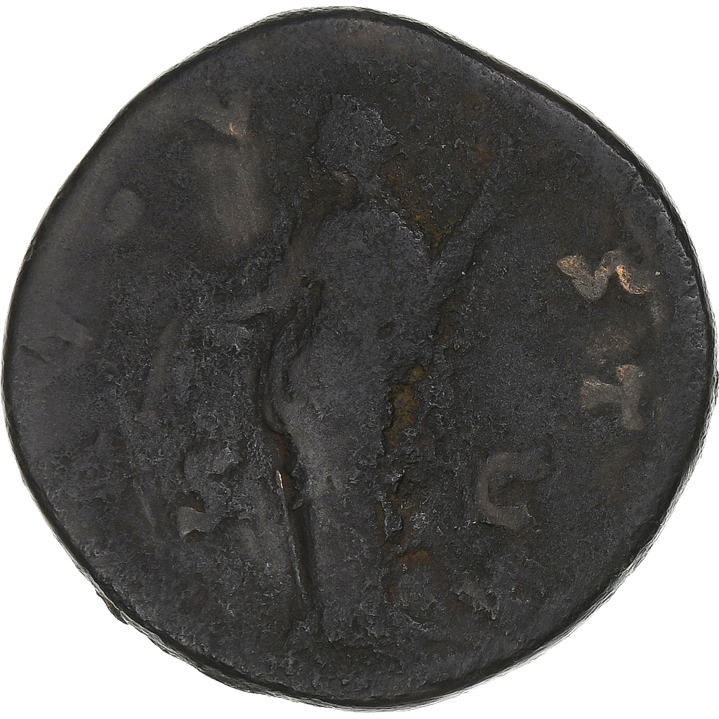 Diva Faustina I, Sestertius, 141, Rome, Bronze, , RIC:1116a
