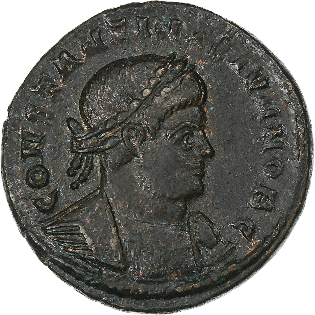 Constantine II, Follis, 333-334, Lyon - Lugdunum, Bronzo, SPL-, RIC:263