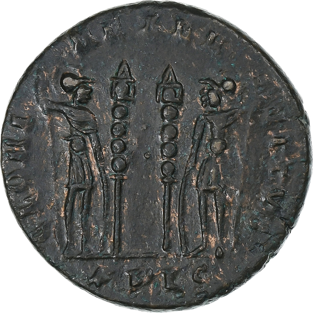 Constantine II, Follis, 333-334, Lyon - Lugdunum, Bronzo, SPL-, RIC:263