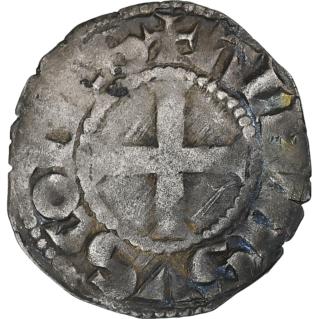 France, Comté de Poitou, Alphonse de France, Denier, ca. 1249-1267