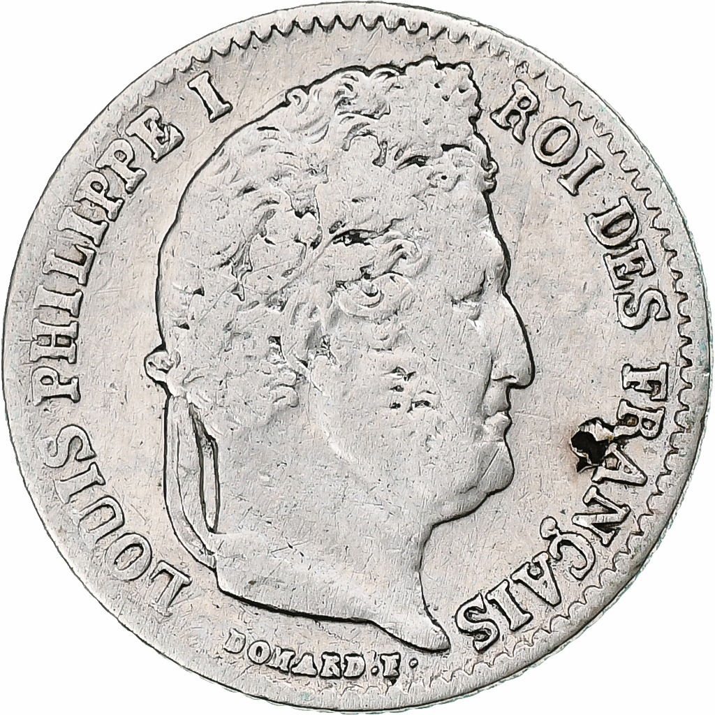 France, Louis-Philippe I, 1/4 Franc, 1842, Paris, Silver, , Gadoury:355