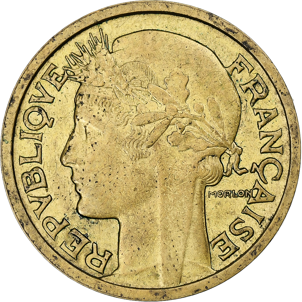 France, 1 Franc, Morlon, 1935, Paris, Cupro-Aluminium, TTB+, Gadoury:470
