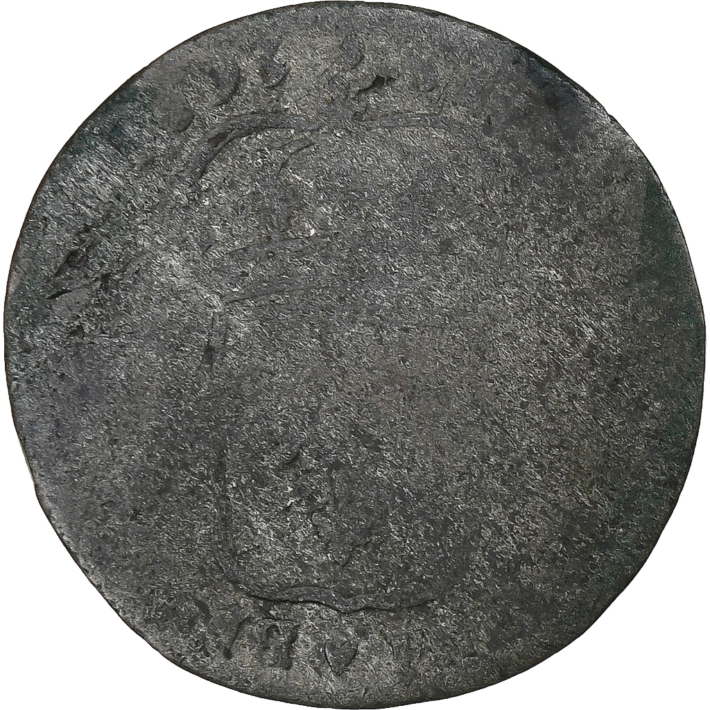 France, Louis XIV, Quinzain aux 8 L, 1693, Rennes, Billon, , Gadoury:91