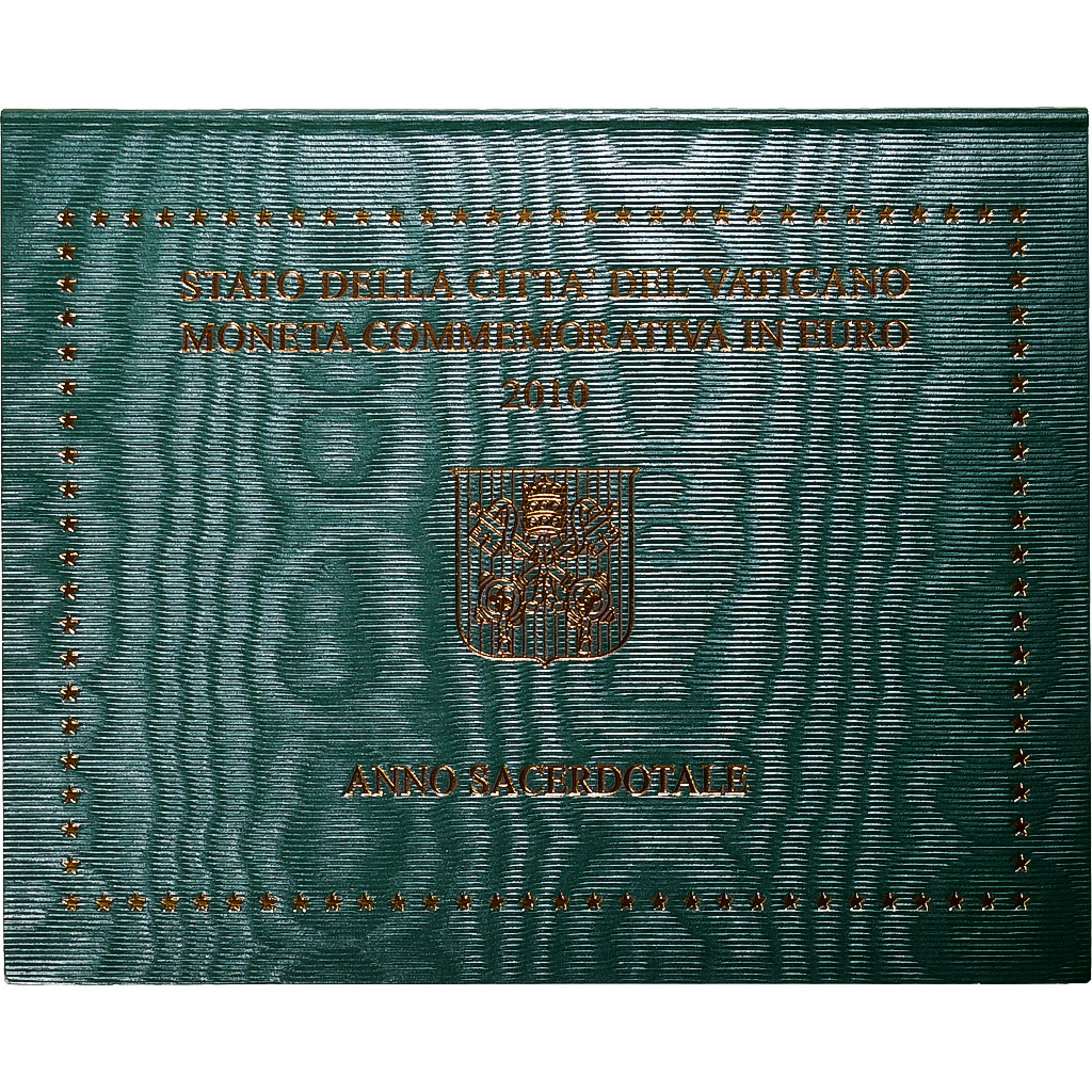 Vatikan, Benedict XVI, 2 Euro, Year for Priests, BU, 2010, Rome, Bi-Metallic