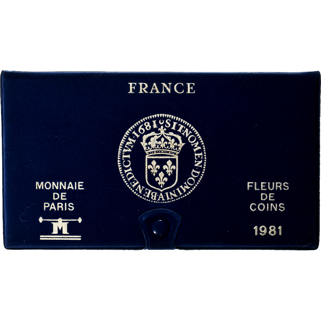 France, Coffret 1 c. à 10 frs., 1981, MDP, série FDC, 