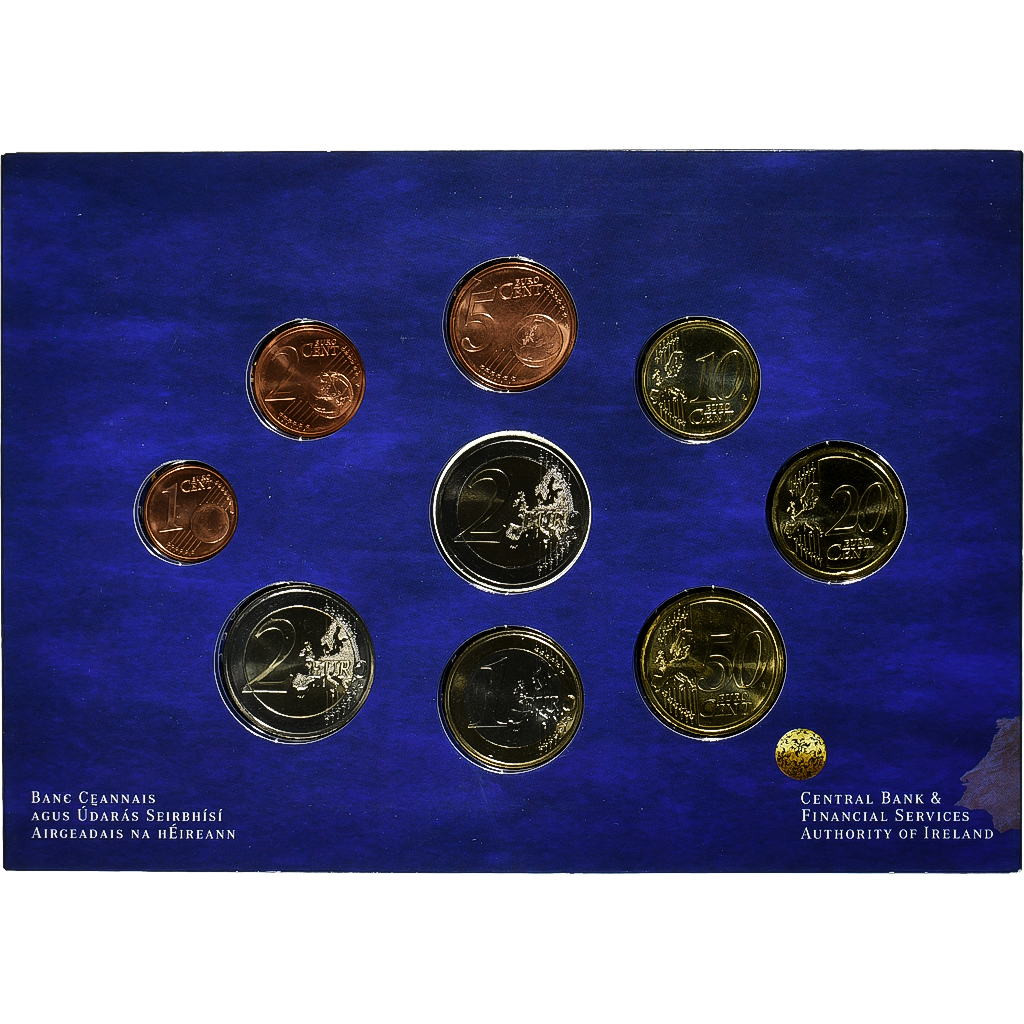 Ireland, Set 1 ct. - 2 Euro + 2€, Traité de Rome, FDC, 2007, Sandyford, STGL