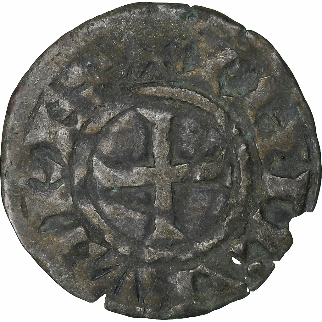 France, Philip II, Denier, 1180-1223, Saint-Martin de Tours, Billon, 
