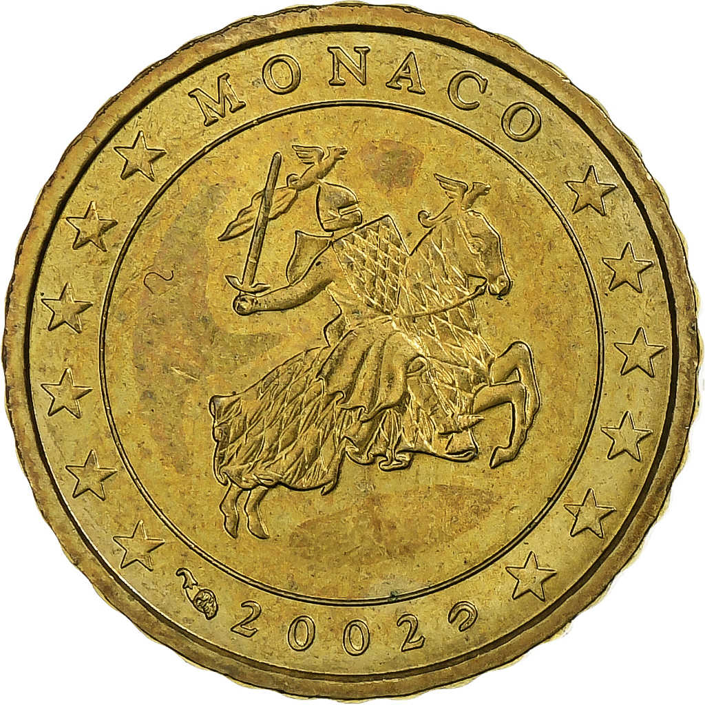 France, Rainier III, 10 Euro Cent, 2002, Nordic gold, , KM:170