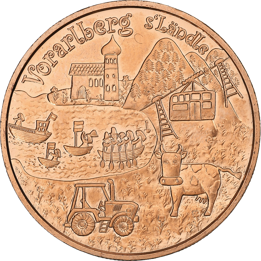 Österreich, 10 Euro, Vorarlberg, 2013, Vienna, Kupfer, UNZ, KM:3224