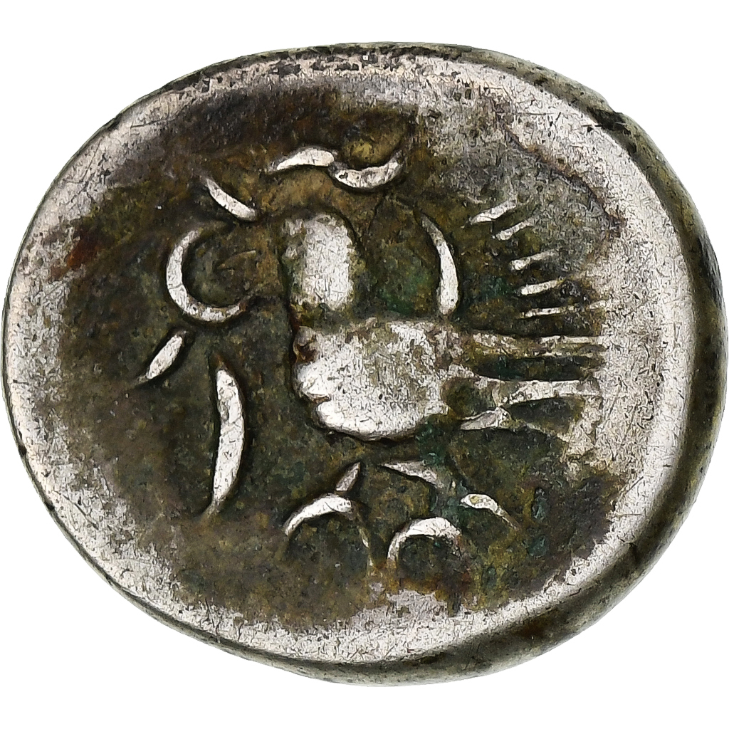 Cambodia, Norodom I, 2 Pe, 1/2 Fuang, ND (1847-1860), Silver, 