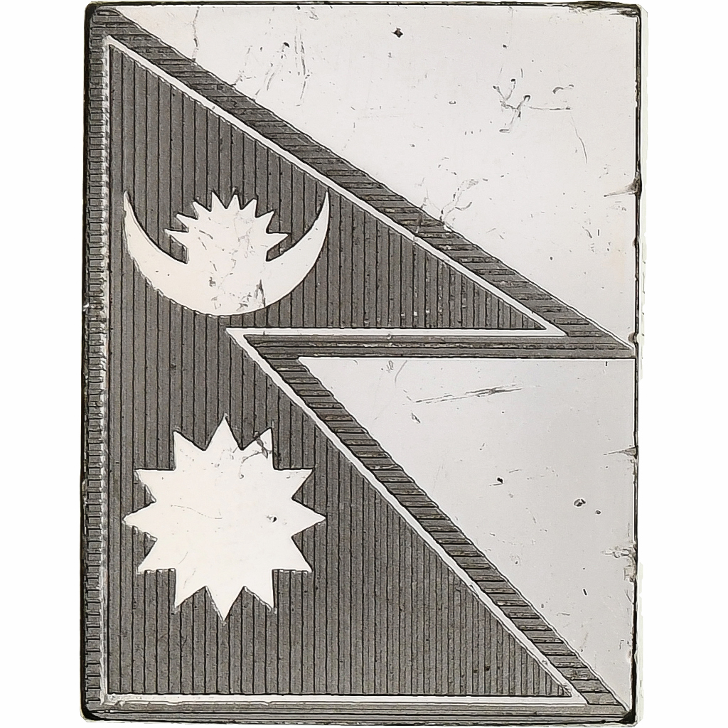 France, Medal, United Nations Flags, Nepal, Silver, 