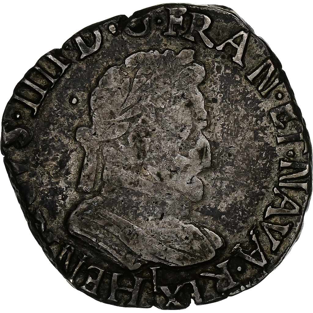 France, Henri IV, 1/2 Franc, 1606, Limoges, Silver, , Gadoury:590
