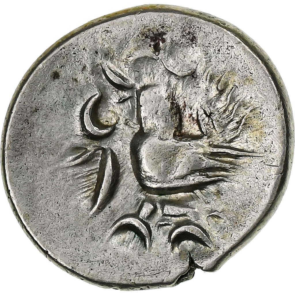 Cambodia, Norodom I, 2 Pe, 1/2 Fuang, ND (1847-1860), Silver, 