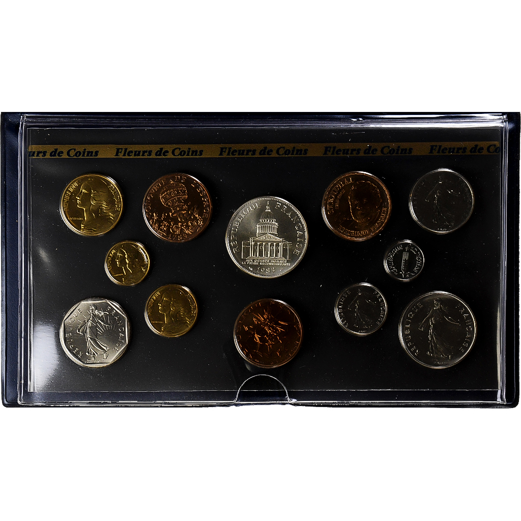 France, Coffret 1 c. à 100 frs., 1983, MDP, série FDC, 