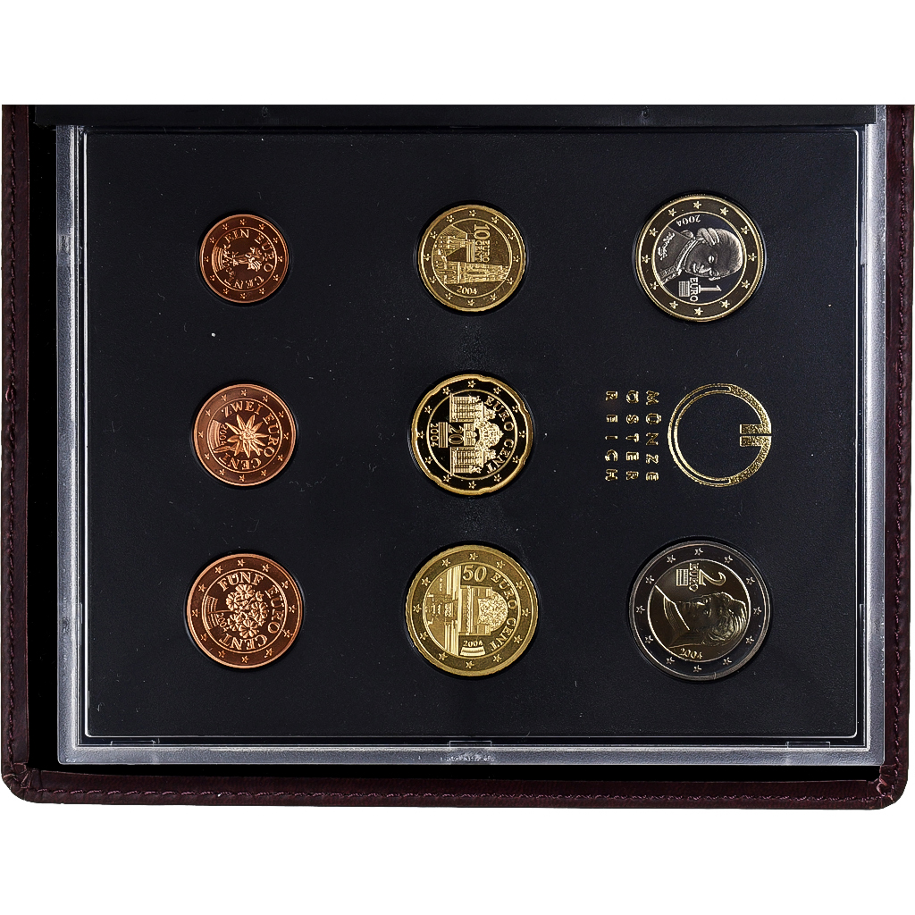 Österreich, Set 1 ct. - 2 Euro, PP, 2004, Vienna, STGL