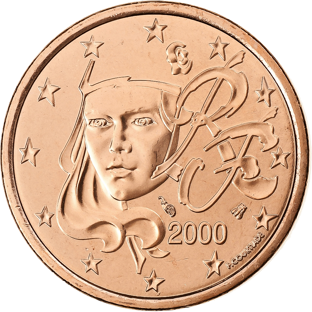 France, 5 Euro Cent, BU, 2000, MDP, Copper Plated Steel, , KM:1284