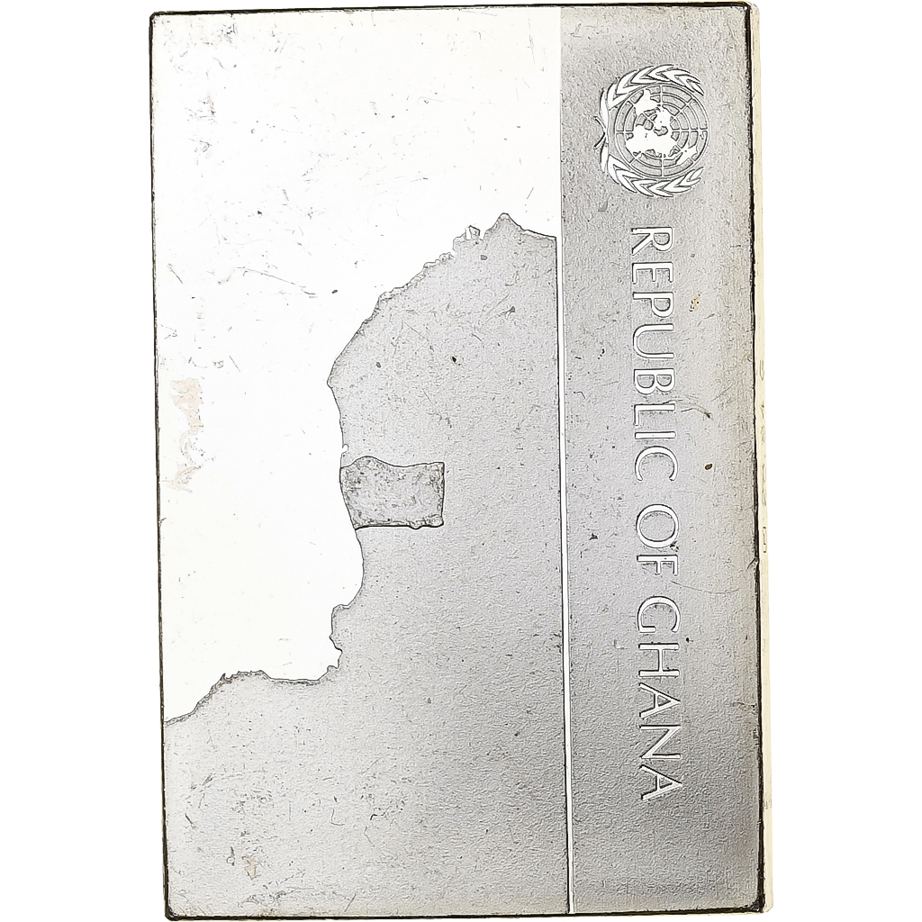 France, Medal, United Nations Flags, Ghana, Silver, 