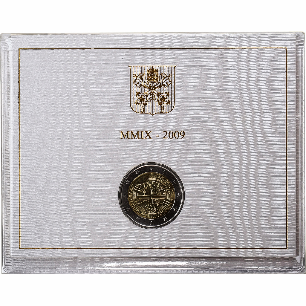 Vatican, Benedict XVI, 2 Euro, International Year of Astronomy, 2009, Rome
