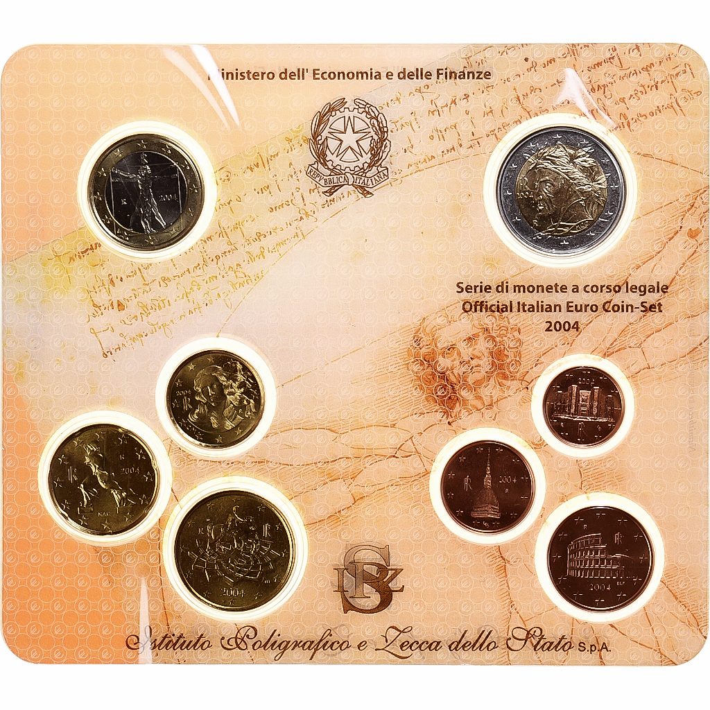 Italien, Set 1 ct. - 2 Euro, FDC, 2004, Rome, STGL