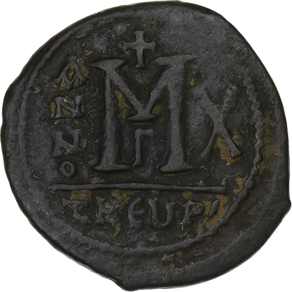Maurice Tiberius, Follis, 591-592, Antioch, Bronze, , Sear:533