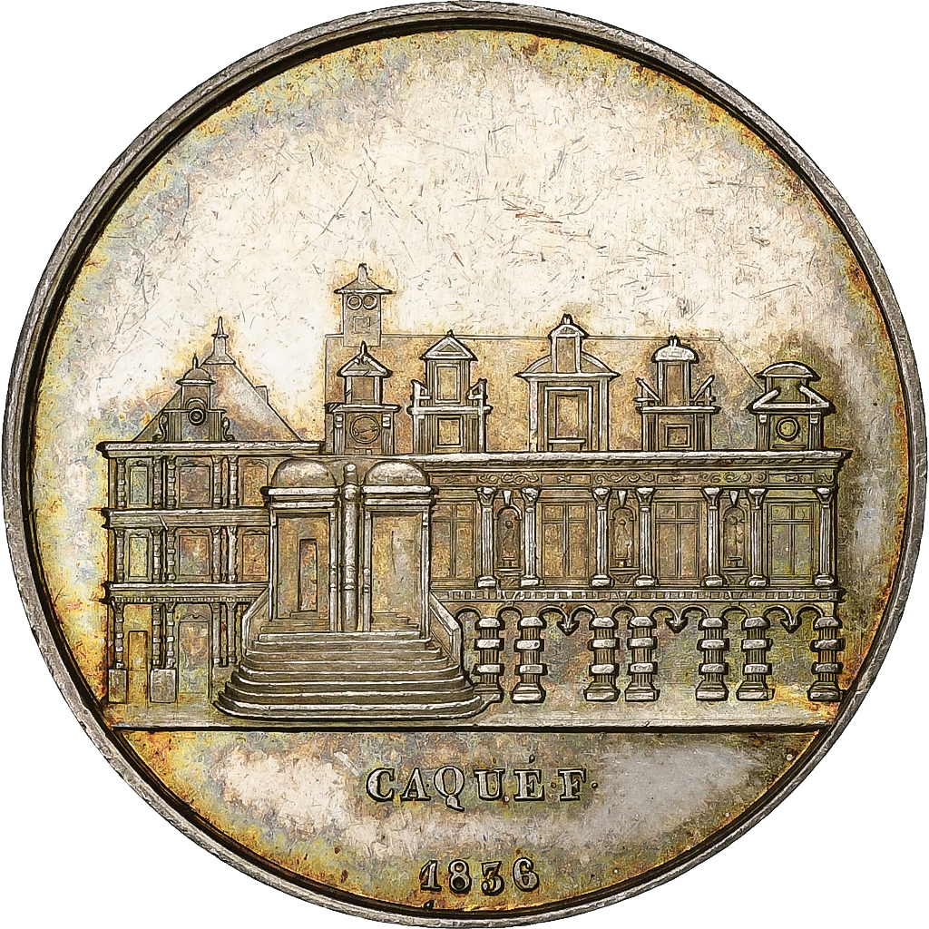 France, Token, Conseil Municipal de La Rochelle, 1836, Silver, 