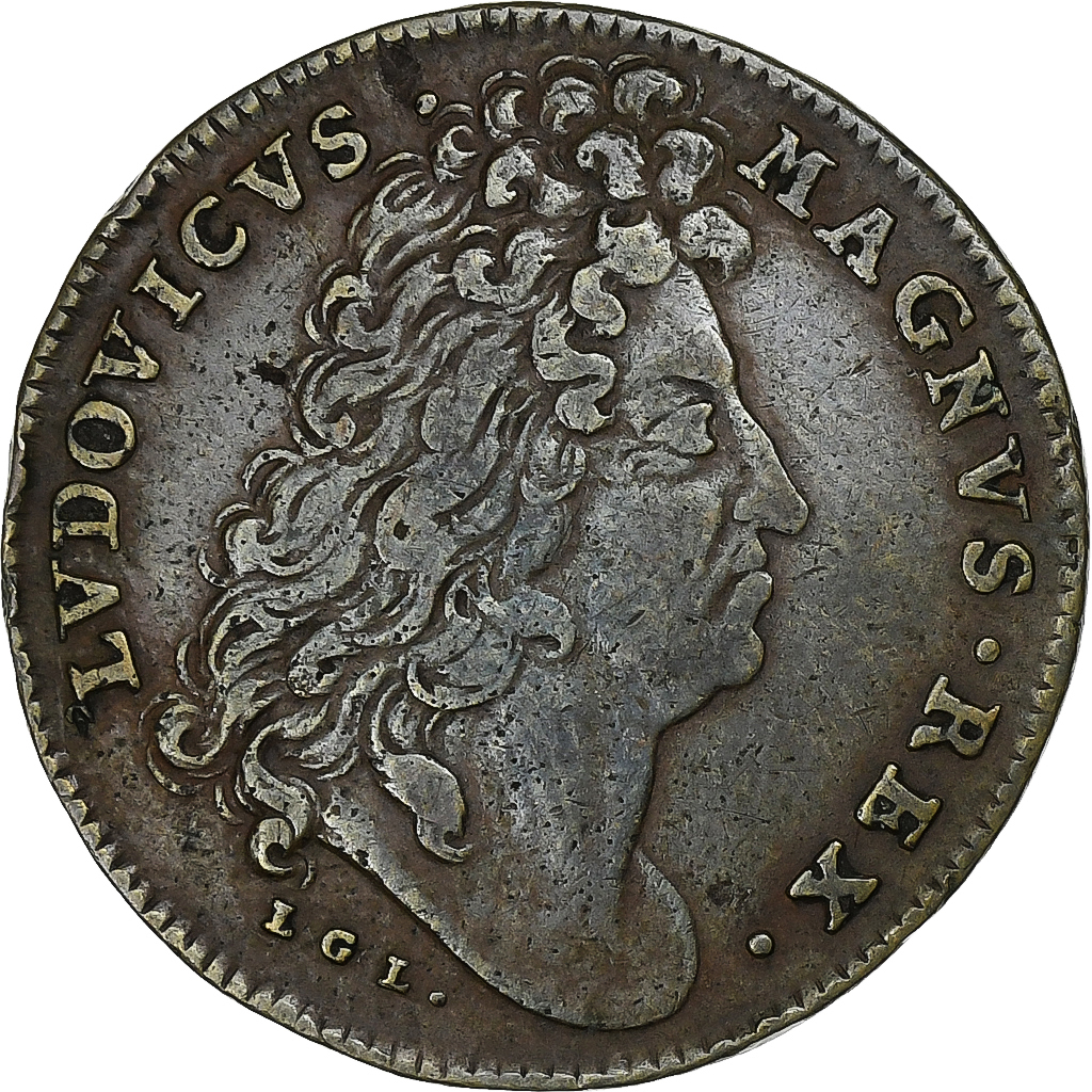 France, Token, Louis XIV, Bataille de Seneffe, n.d., Copper, 